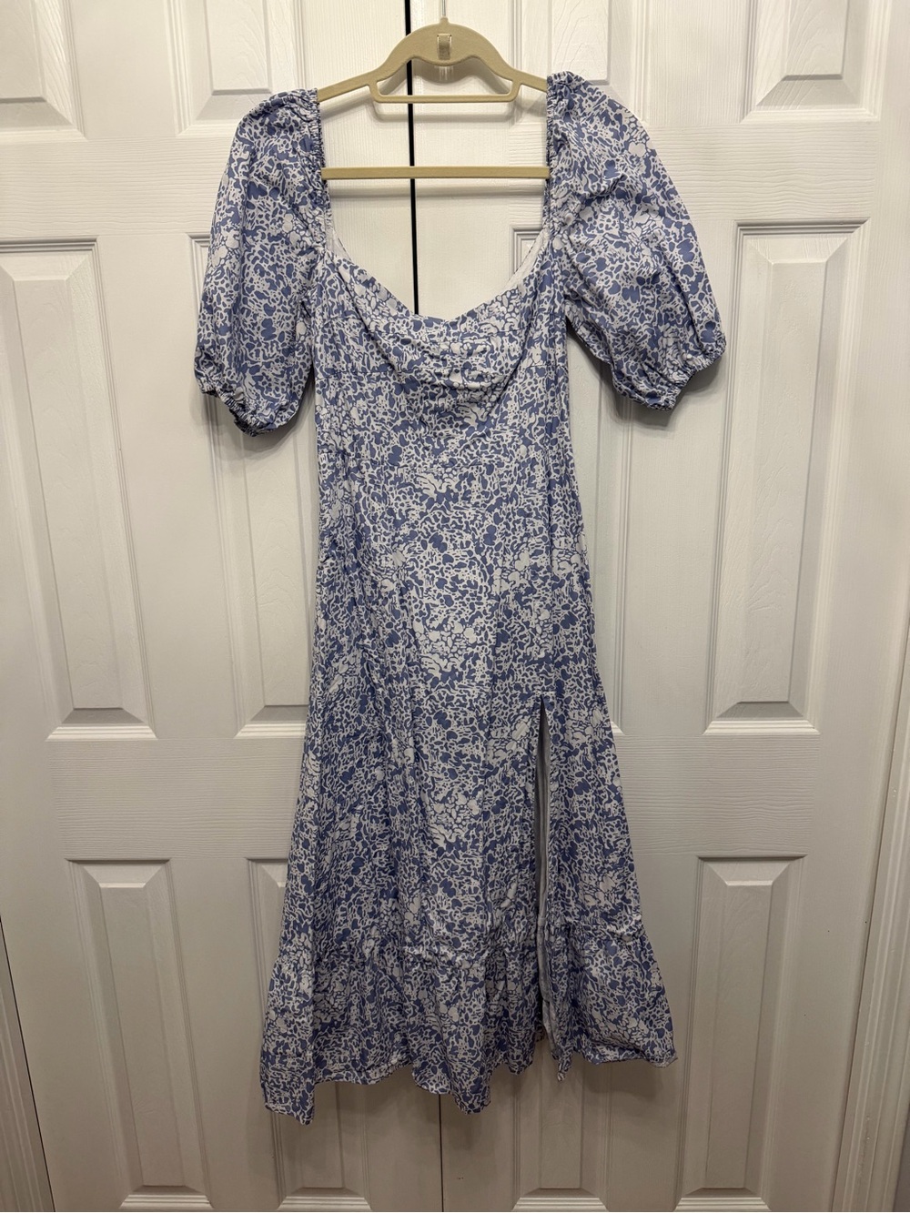 o.p.t. Violetta Midi Dress Lilac & White Print Size Medium